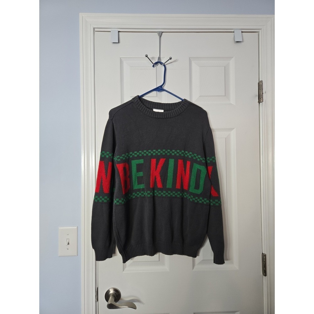 Isaac Morris Womans Pullover Sweater Size Medium Says Be Kind